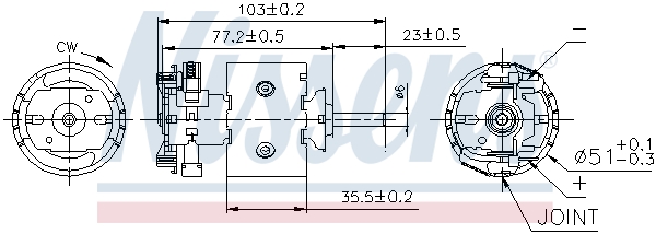 NISSENS 87097 Ventilatore abitacolo