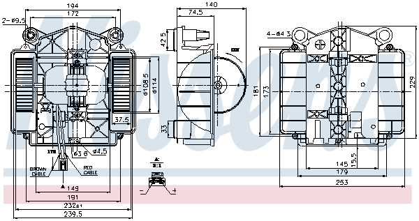 NISSENS 87110 Ventilatore abitacolo-Ventilatore abitacolo-Ricambi Euro