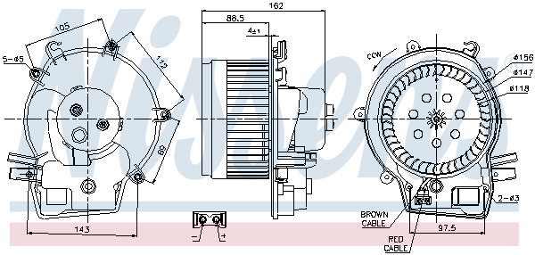 NISSENS 87111 Ventilatore abitacolo