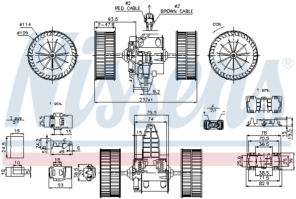 NISSENS 87117 Ventilatore abitacolo