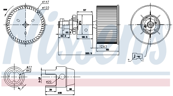 NISSENS 87149 Ventilatore abitacolo