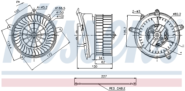 NISSENS 87152 Ventilatore abitacolo