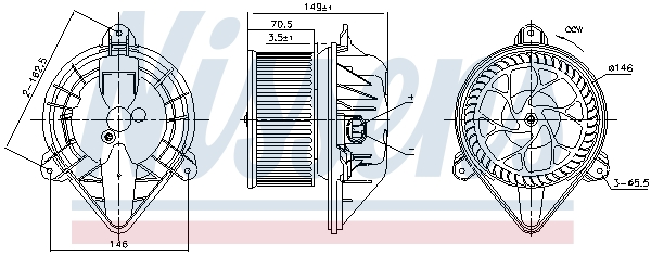 NISSENS 87174 Ventilatore abitacolo-Ventilatore abitacolo-Ricambi Euro