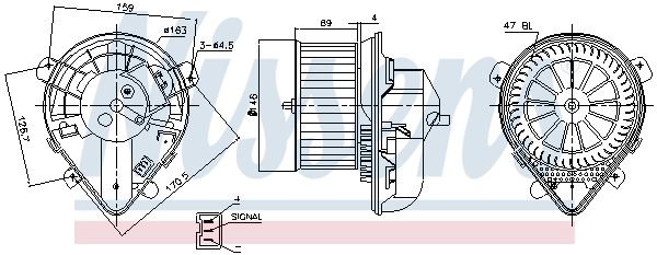 NISSENS 87178 Ventilatore abitacolo-Ventilatore abitacolo-Ricambi Euro