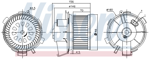 NISSENS 87181 Ventilatore abitacolo