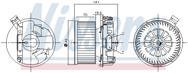 NISSENS 87209 Ventilatore abitacolo