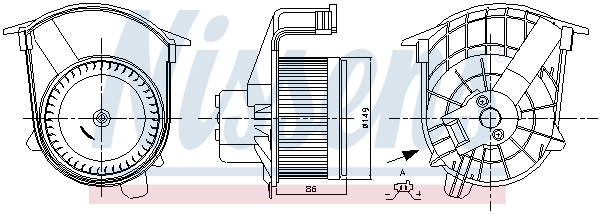 NISSENS 87262 Ventilatore abitacolo