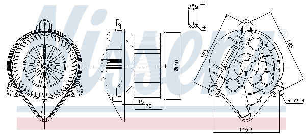 NISSENS 87265 Ventilatore abitacolo-Ventilatore abitacolo-Ricambi Euro