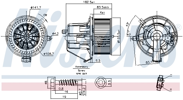 NISSENS 87294 Ventilatore abitacolo