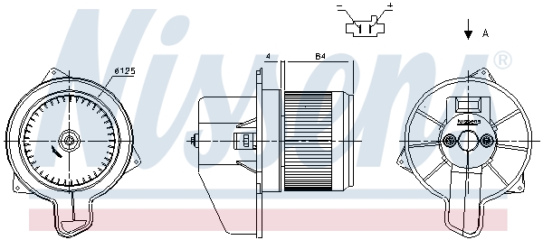 NISSENS 87306 Ventilatore abitacolo-Ventilatore abitacolo-Ricambi Euro