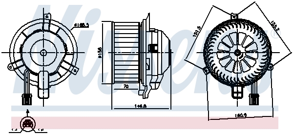 NISSENS 87346 Ventilatore abitacolo-Ventilatore abitacolo-Ricambi Euro