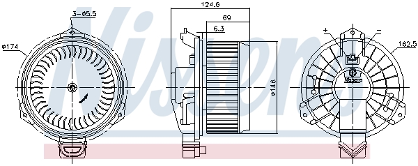 NISSENS 87365 Ventilatore abitacolo-Ventilatore abitacolo-Ricambi Euro