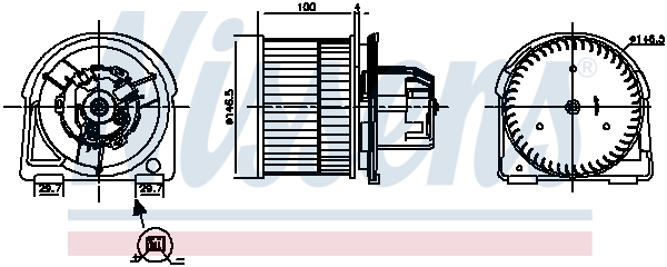 NISSENS 87382 Ventilatore abitacolo-Ventilatore abitacolo-Ricambi Euro