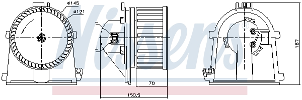 NISSENS 87386 Ventilatore abitacolo-Ventilatore abitacolo-Ricambi Euro