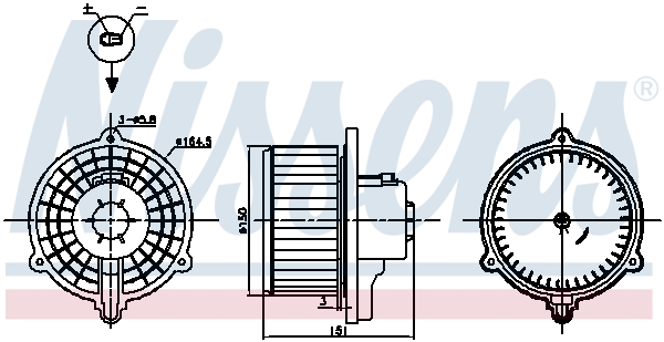 NISSENS 87388 Ventilatore abitacolo-Ventilatore abitacolo-Ricambi Euro