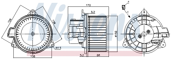 NISSENS 87392 Ventilatore abitacolo