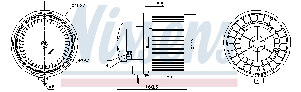 NISSENS 87415 Ventilatore abitacolo-Ventilatore abitacolo-Ricambi Euro