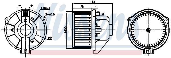 NISSENS 87429 Ventilatore abitacolo