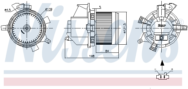 NISSENS 87466 Ventilatore abitacolo-Ventilatore abitacolo-Ricambi Euro