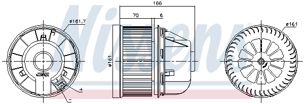 NISSENS 87489 Ventilatore abitacolo