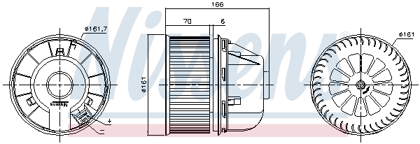 NISSENS 87491 Ventilatore abitacolo