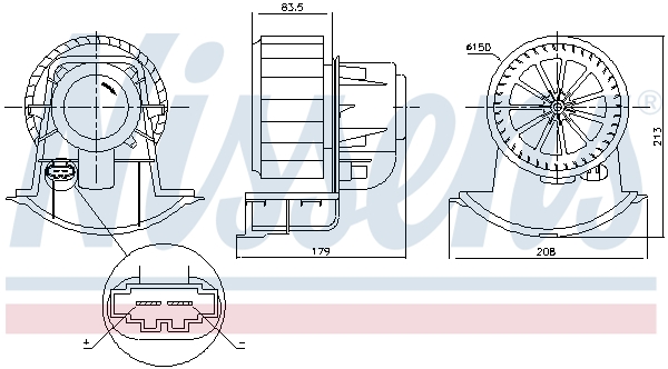 NISSENS 87749 Ventilatore abitacolo