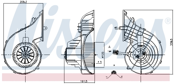 NISSENS 87751 Utastér-ventilátor RENAULT TRUCKS VOLVO