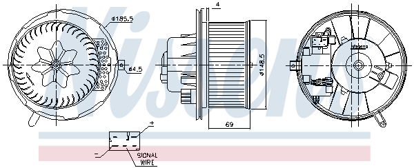 NISSENS 87762 Ventilatore abitacolo-Ventilatore abitacolo-Ricambi Euro