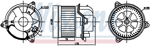 NISSENS 87784 Ventilatore abitacolo