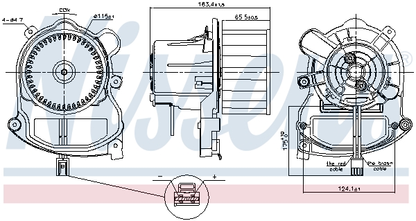 NISSENS 87801 Ventilatore abitacolo-Ventilatore abitacolo-Ricambi Euro