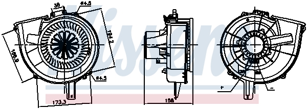 NISSENS 87812 Ventilatore abitacolo