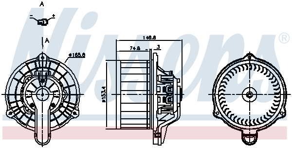 NISSENS 87819 Ventilatore abitacolo-Ventilatore abitacolo-Ricambi Euro