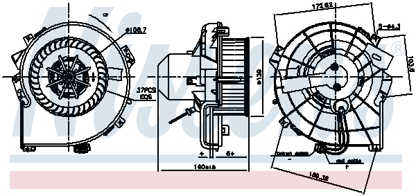 NISSENS 87836 Ventilatore abitacolo