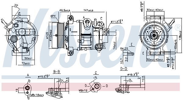 NISSENS 890030 ** FIRST FIT...