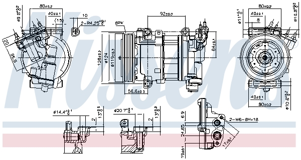 NISSENS 890051 Compressore, Climatizzatore