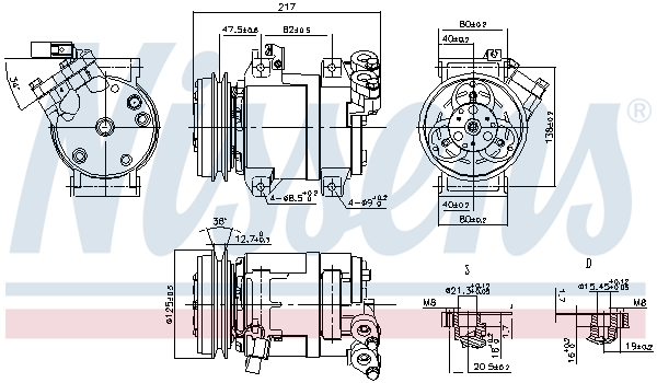 NISSENS 890064 Compressore, Climatizzatore