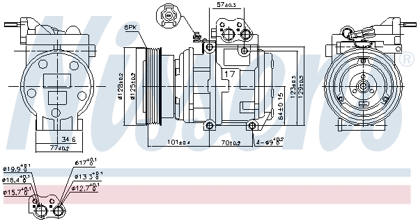 NISSENS 890067 Compressore, Climatizzatore-Compressore, Climatizzatore-Ricambi Euro