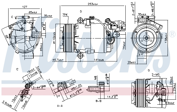 NISSENS 890071 Compressore, Climatizzatore