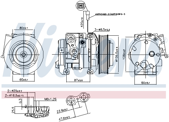 NISSENS 890093 Compressore, Climatizzatore-Compressore, Climatizzatore-Ricambi Euro