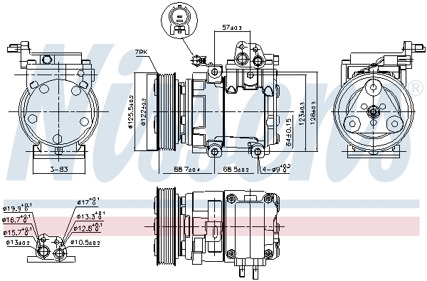 NISSENS 890129 Compressore, Climatizzatore-Compressore, Climatizzatore-Ricambi Euro