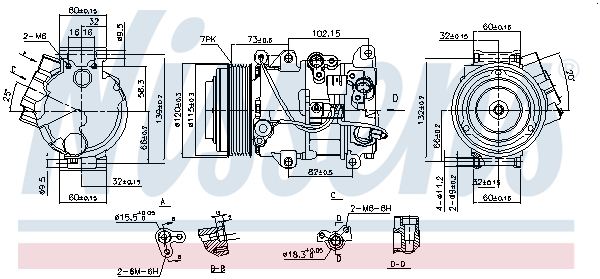 NISSENS 890141 Compressore, Climatizzatore