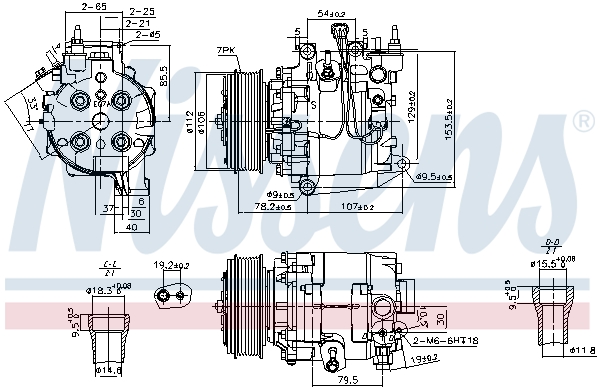 NISSENS 890167 Compressore, Climatizzatore