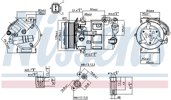 NISSENS 890210 Compressore, Climatizzatore-Compressore, Climatizzatore-Ricambi Euro