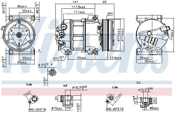 NISSENS 890211 Compressore, Climatizzatore