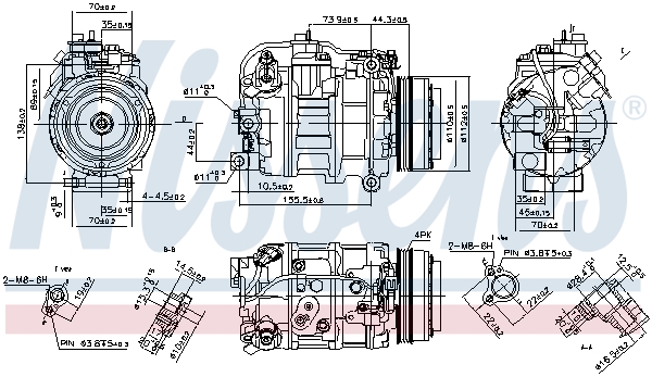 NISSENS 890218 Compressore, Climatizzatore