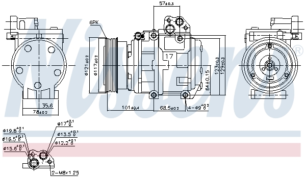 NISSENS 890234 Compressore, Climatizzatore-Compressore, Climatizzatore-Ricambi Euro