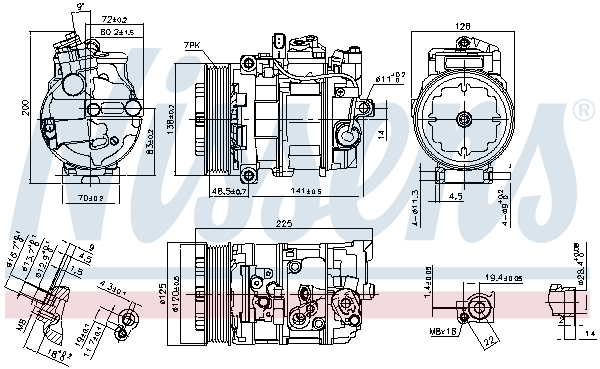 NISSENS 890294 Compressore, Climatizzatore-Compressore, Climatizzatore-Ricambi Euro