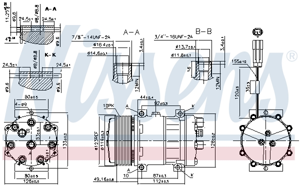 NISSENS 890311 Compressore, Climatizzatore-Compressore, Climatizzatore-Ricambi Euro