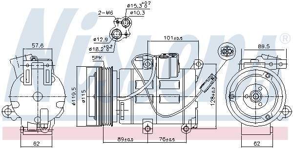 NISSENS 890315 Compressore, Climatizzatore