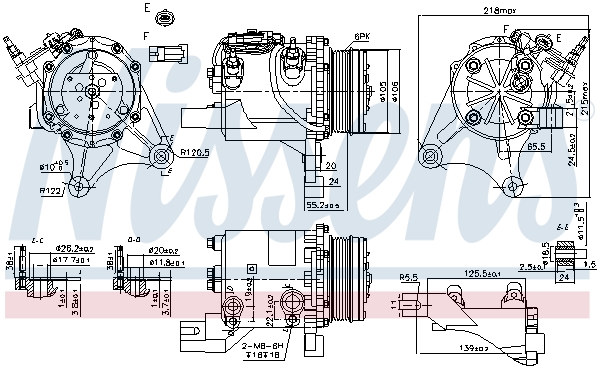 NISSENS 890327 Compressore, Climatizzatore-Compressore, Climatizzatore-Ricambi Euro